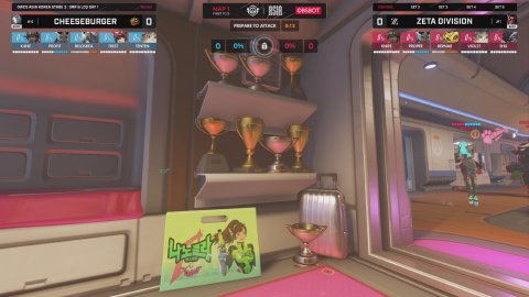 owesports 방송 화면